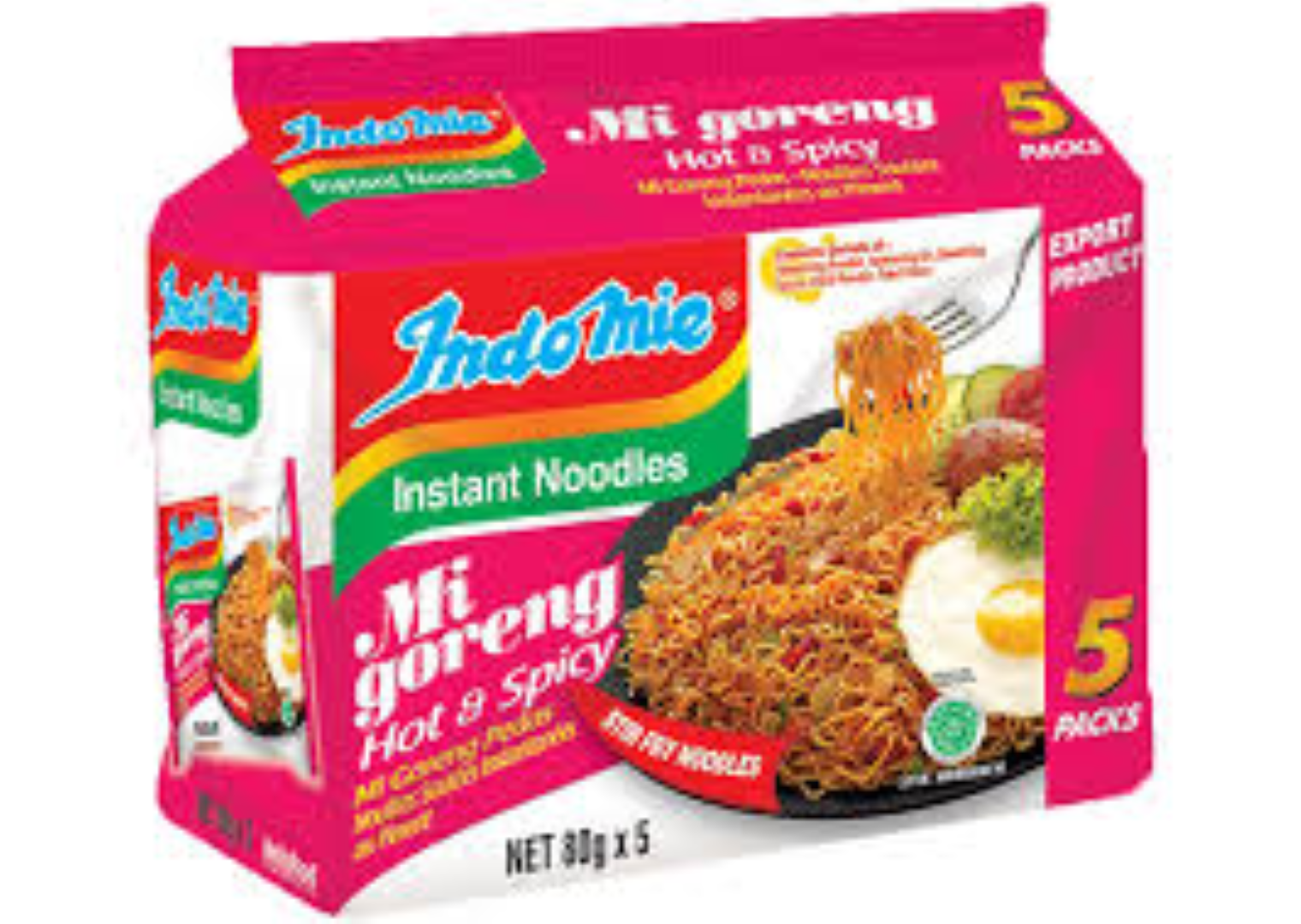 INDOMIE MI GORENG HOT N SPICY 5 IN 1